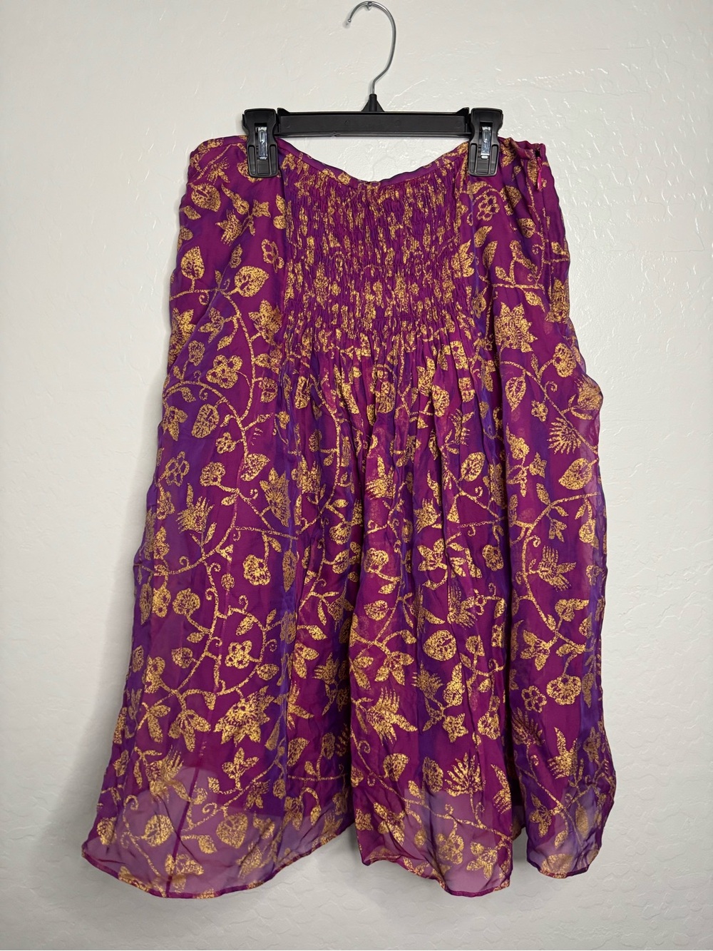 Lafayette 148 NY Y2K Vintage Full Pleated Silk mx Skirt 10 iridescent Purple NWT